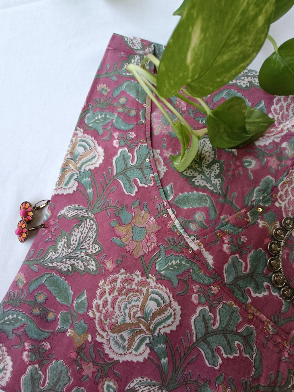 "Banafshi" Handblockprinted Cotton Kurta