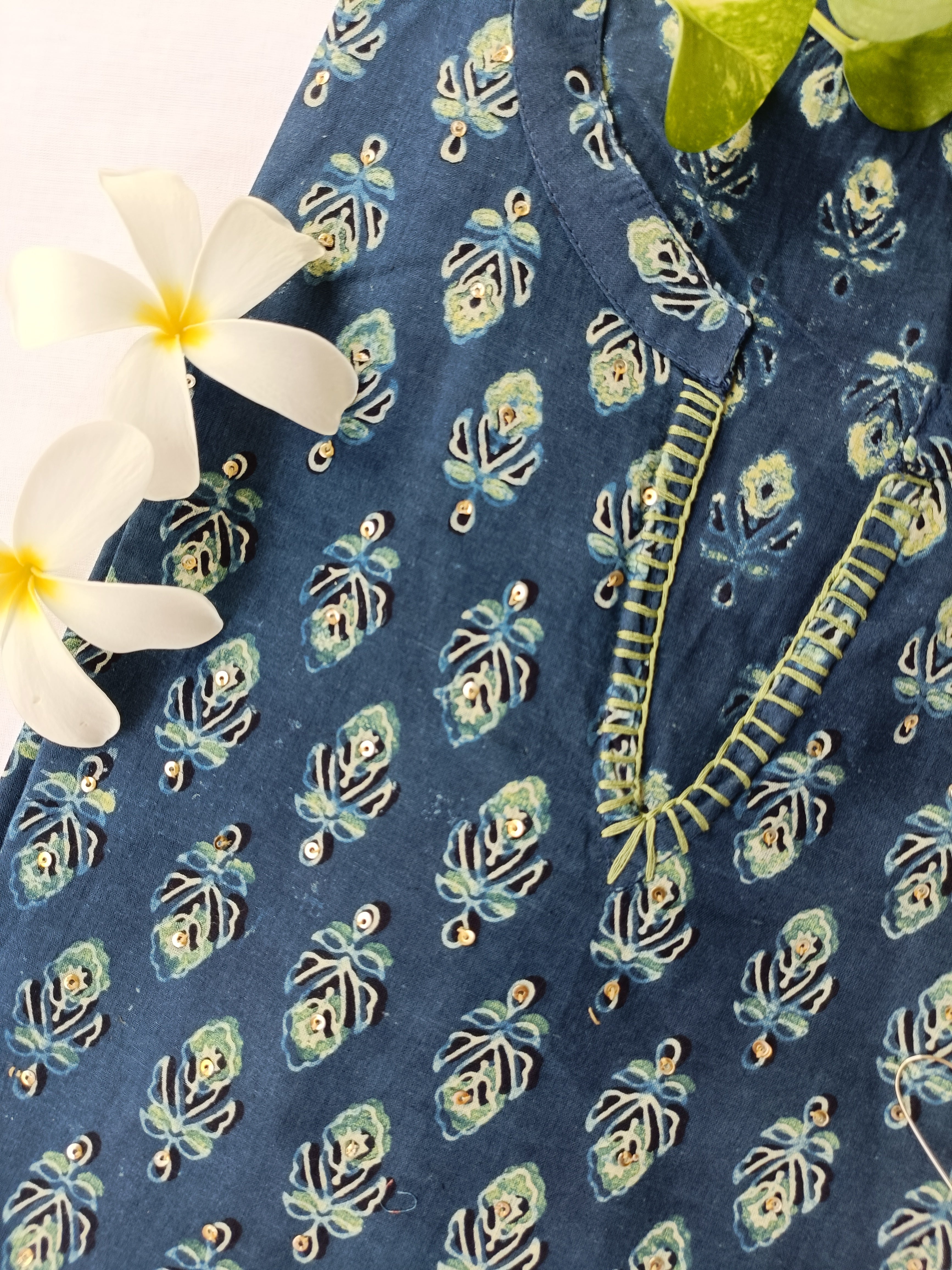 Short kurti "Neelofar" Bagru Cotton