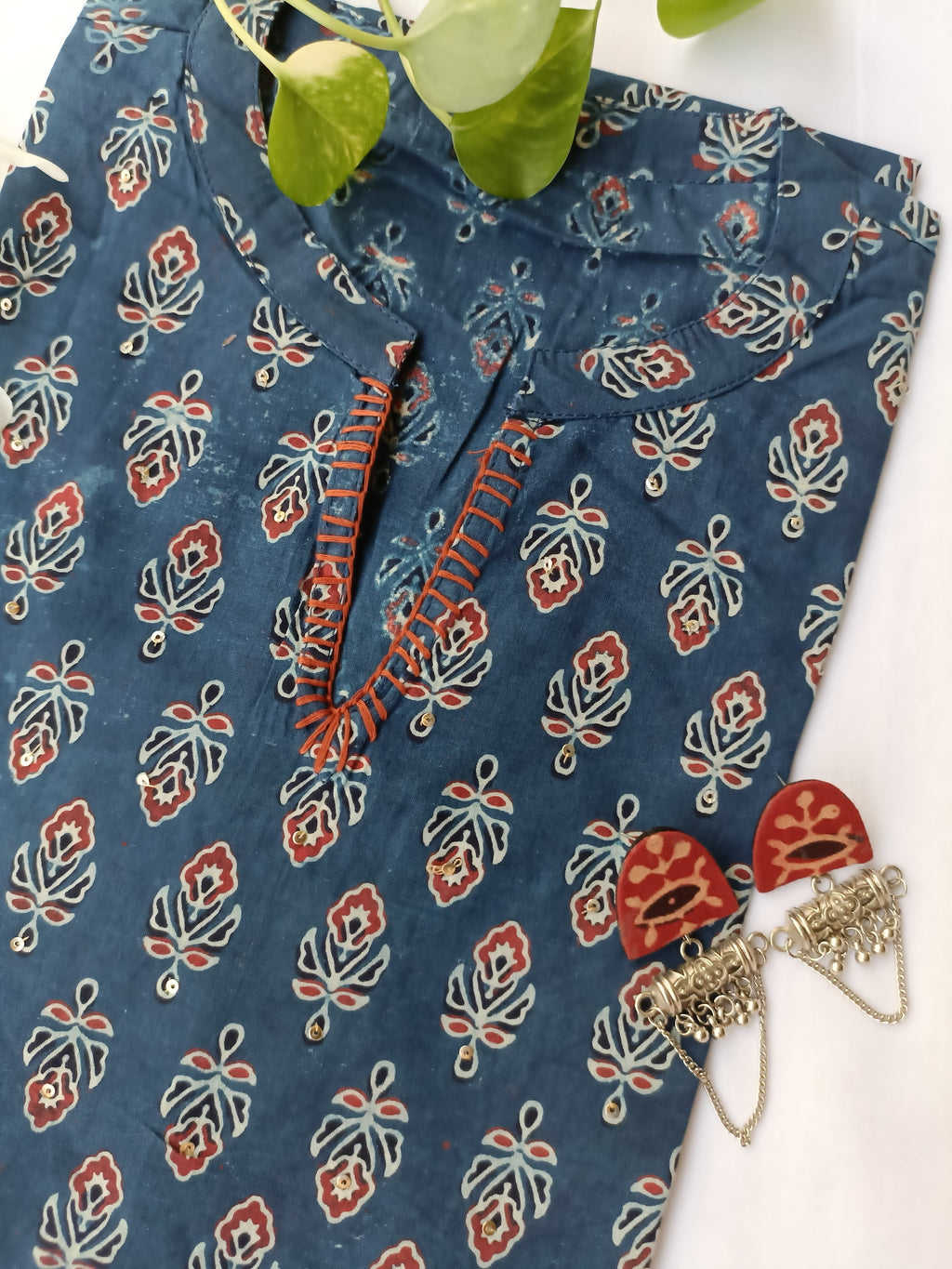 Short kurti "Neelofar" Bagru Cotton