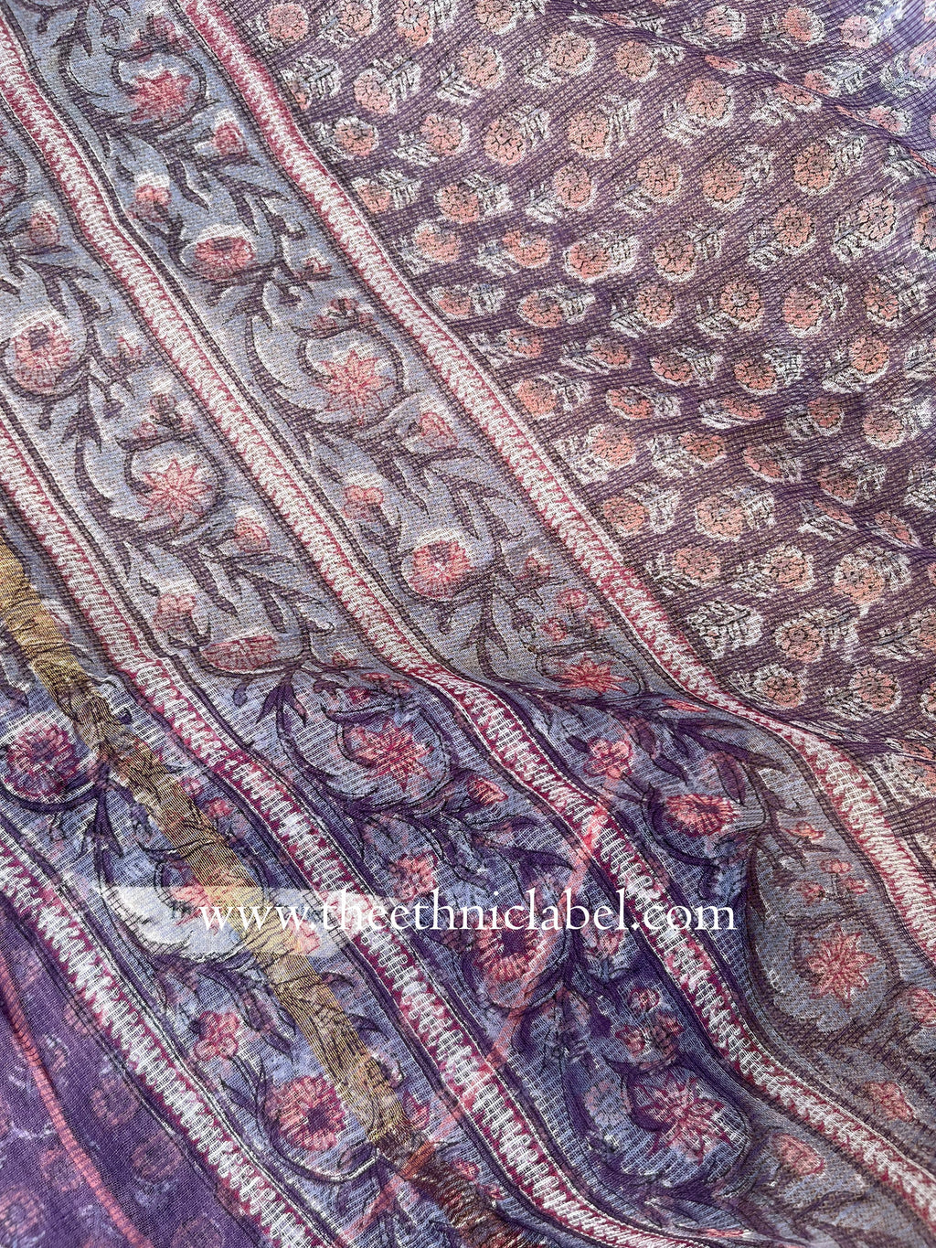 "Nadiya" hand Block Printed Cotton kurta with Dupatta-2pc