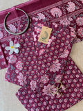 "Rubina" Cotton Kurta Set(3pc)