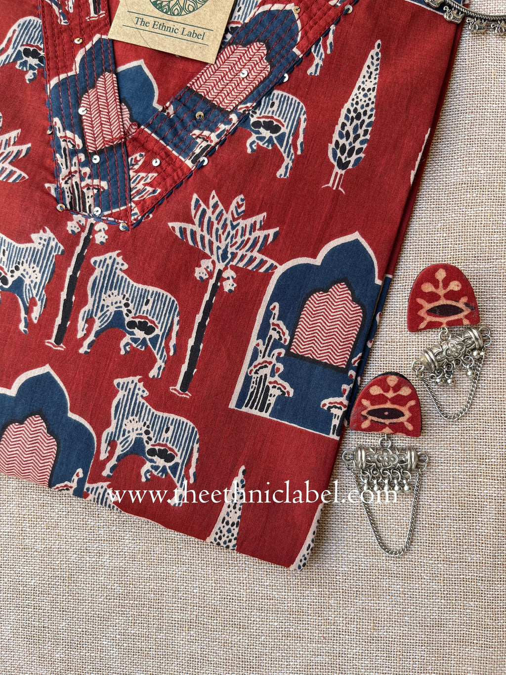 "Jaanki" Jhanrokha Cotton Kurta