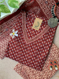 "Anayra" Cotton Kurta Set(3pc)