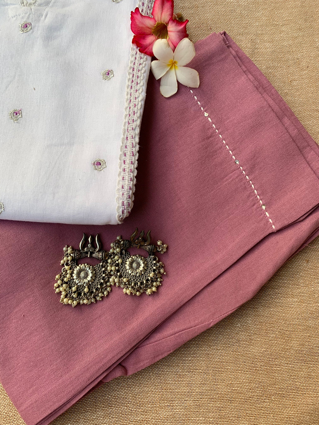 "Zoya" Cotton Kurta with Pants (2pc)
