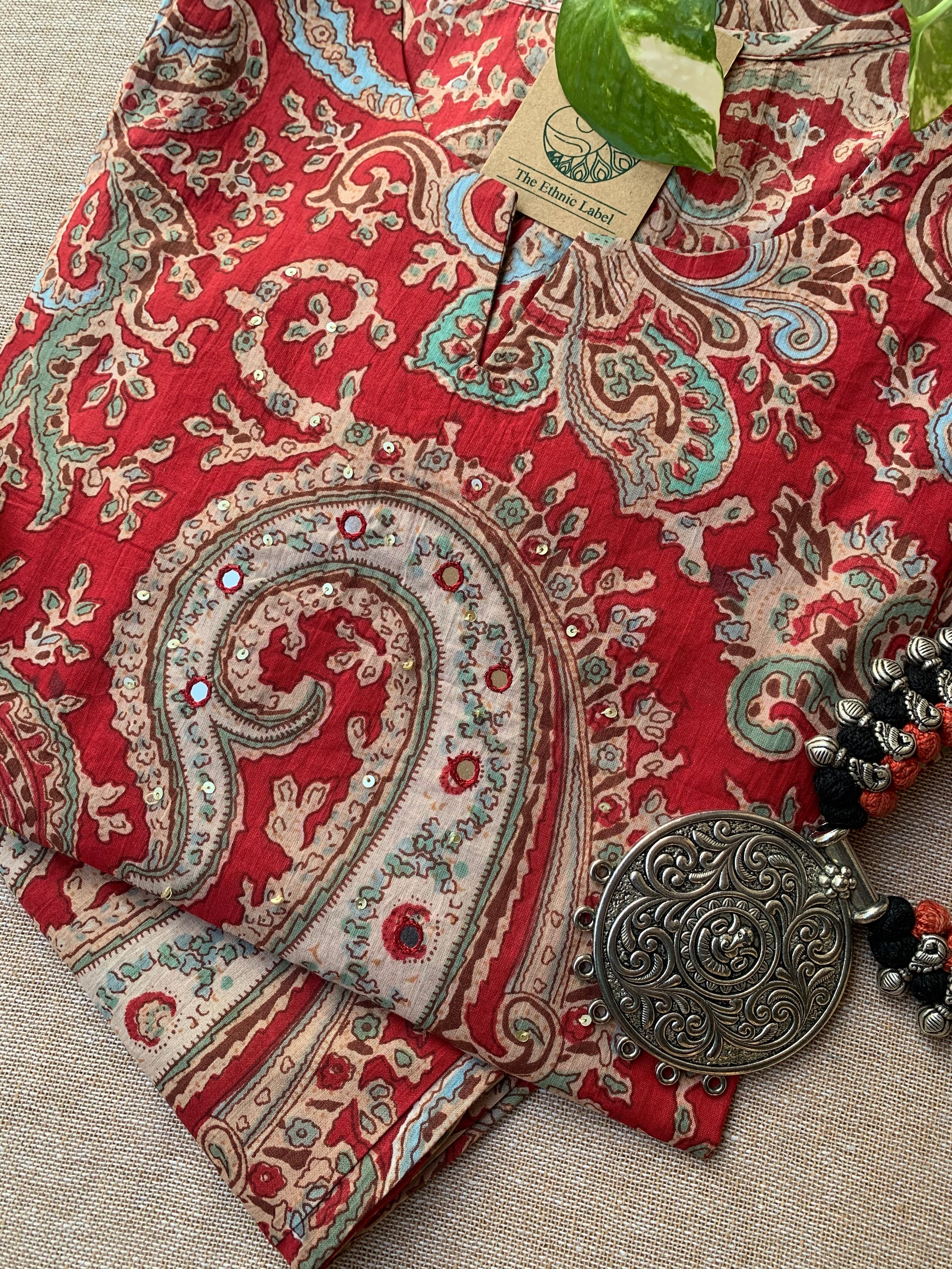 "Sarika" Cotton Kurta Set(2pc)