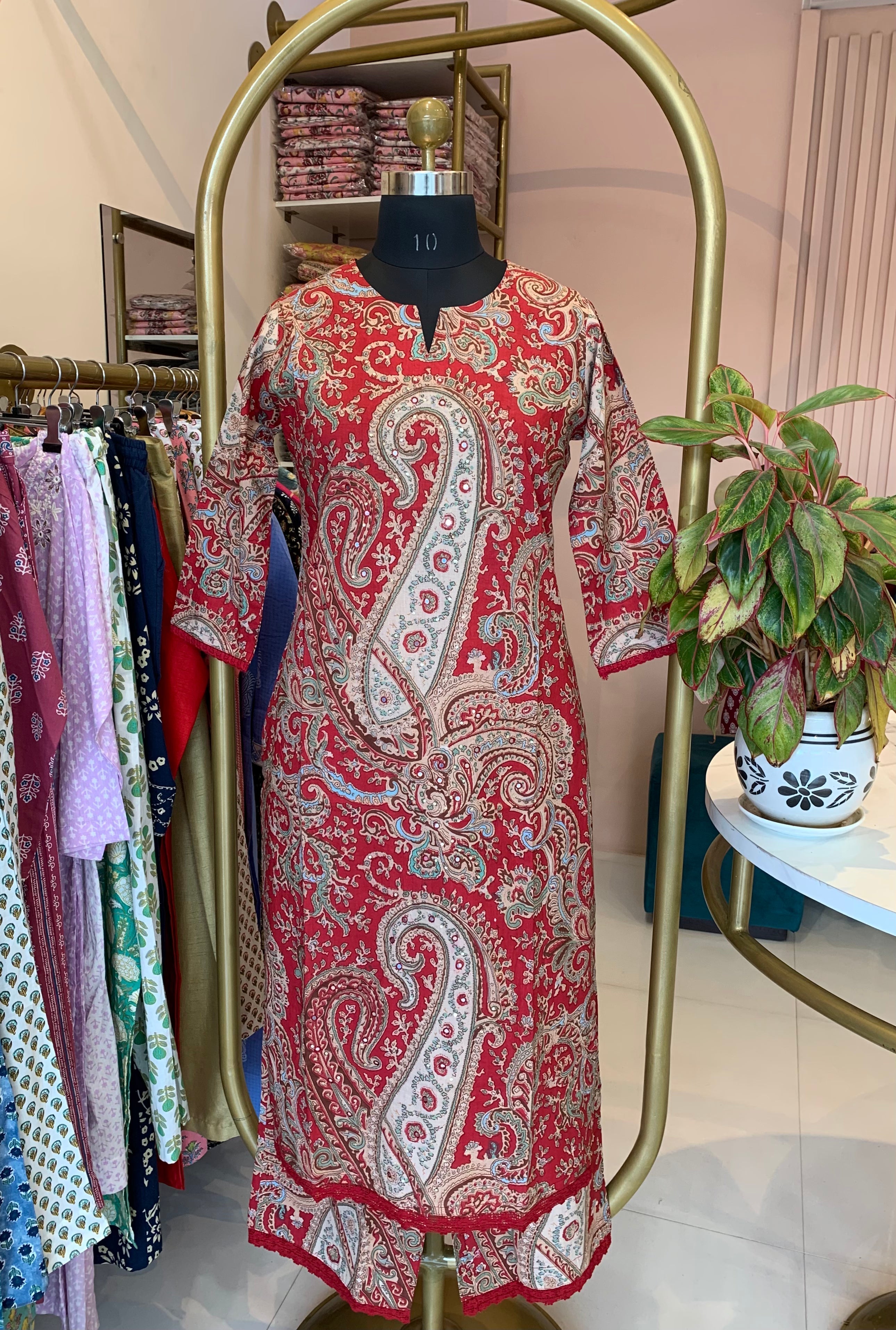"Sarika" Cotton Kurta Set(2pc)