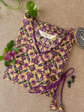 "Khushi" Hand Block Printed Angrakha Cotton kurta