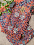 "Nithya" Hand Block Printed Cotton Kurta Set(3pc)