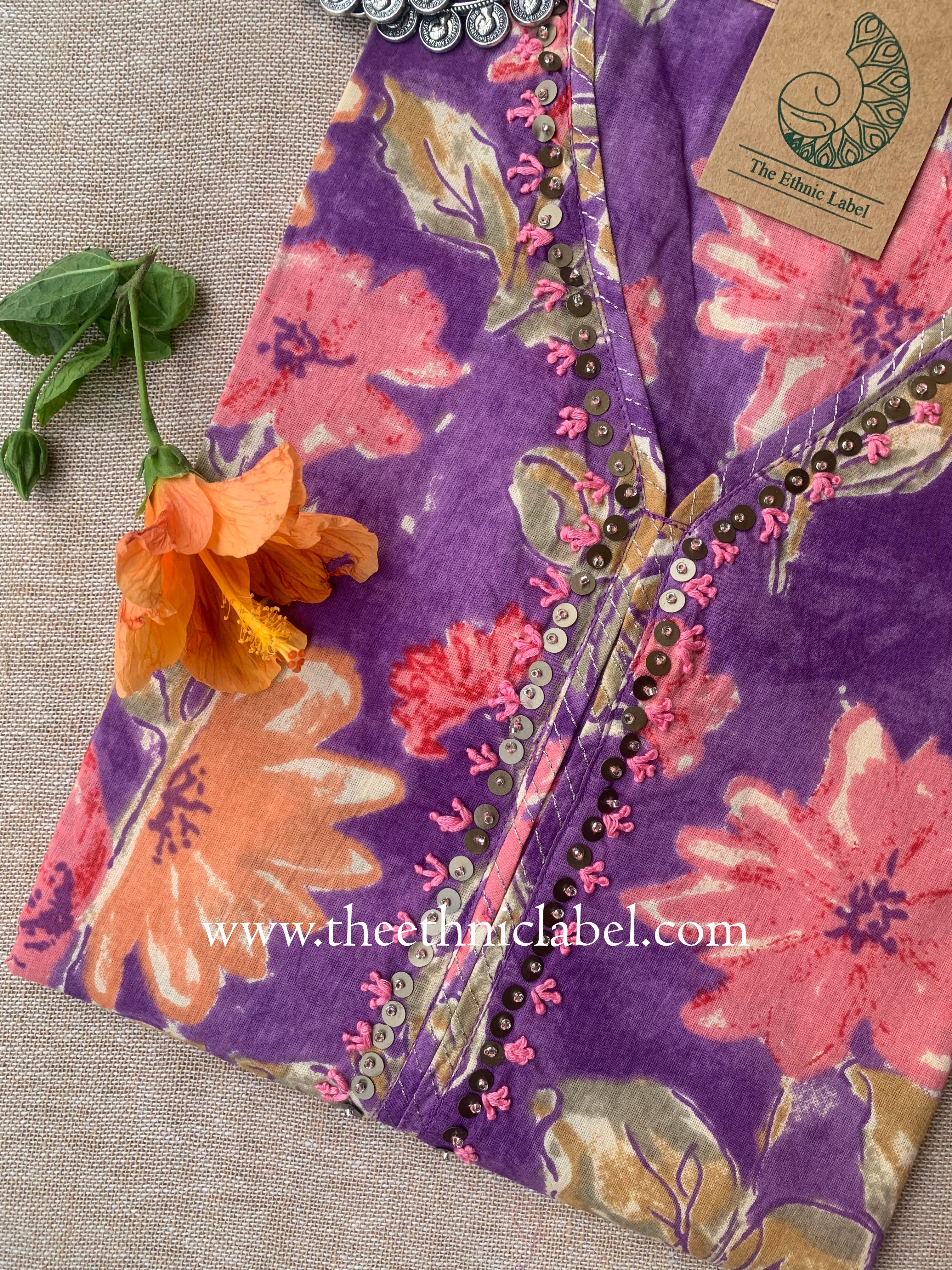 "Lavanya" Hand Work Cotton kurta