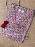"Meera" Hand Work Cotton kurta
