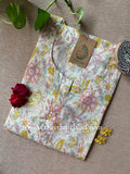 "Manika" Hand Block Printed Cotton kurta