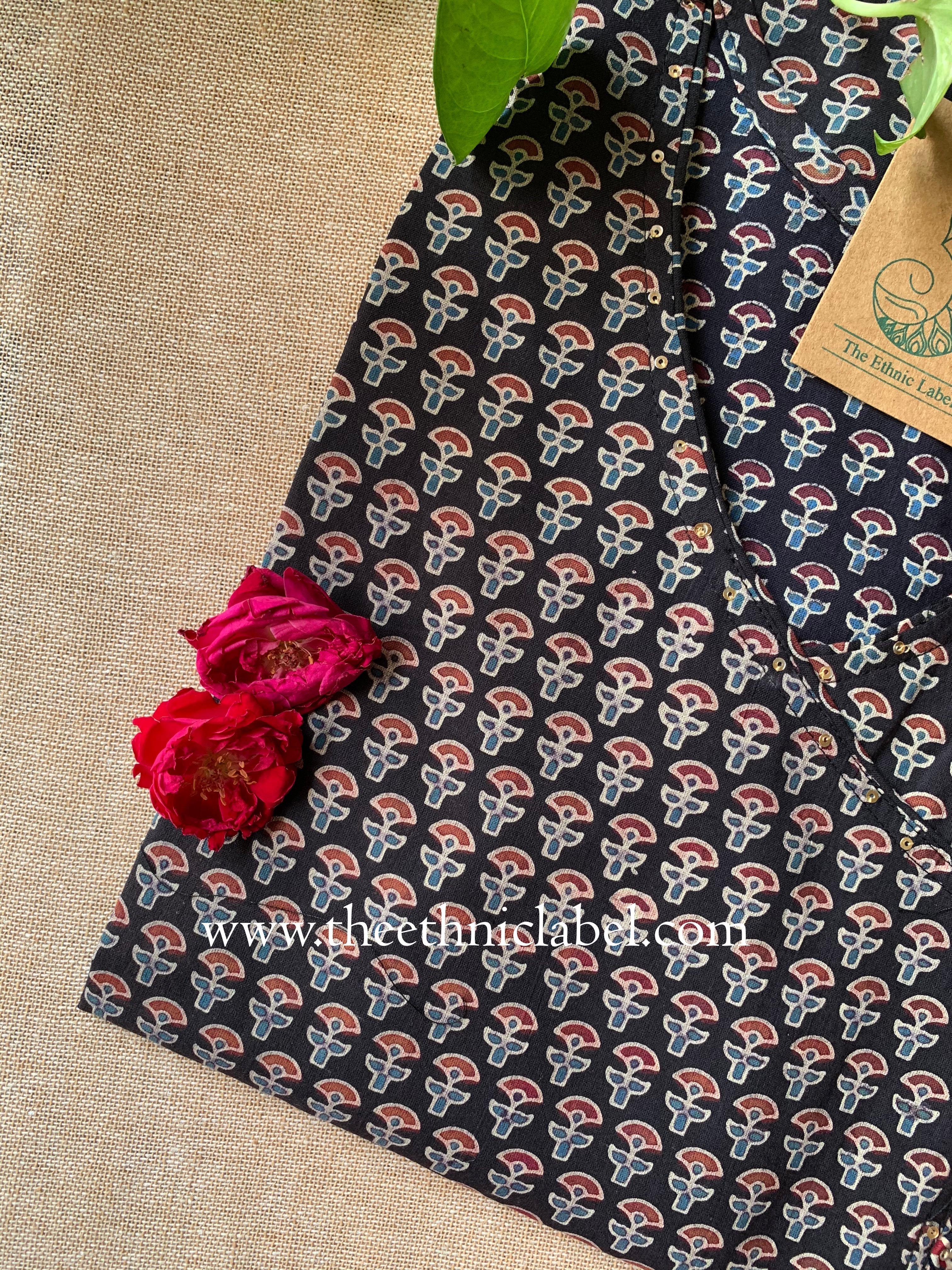 "Rati" Angrakha Cotton kurta