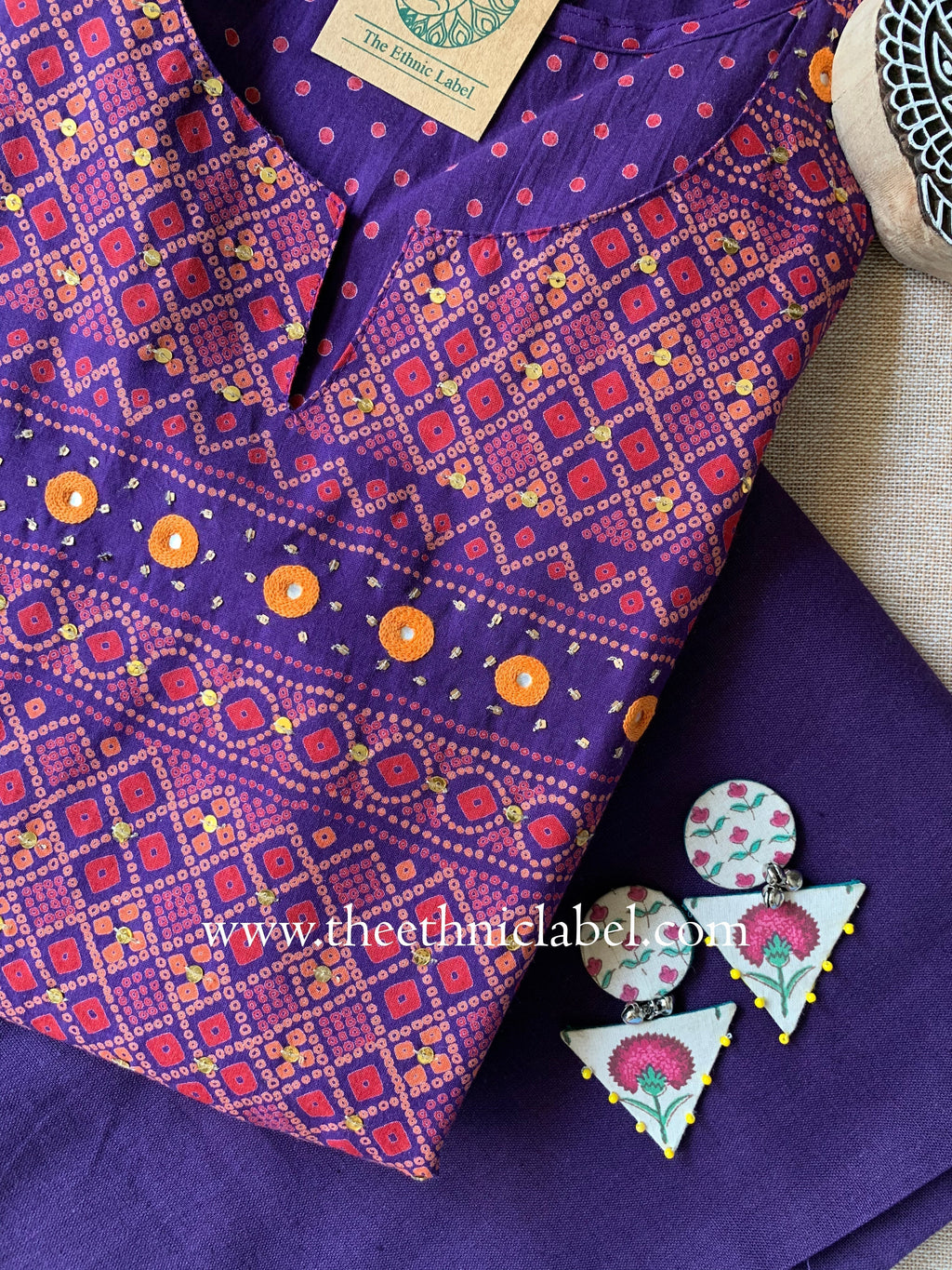"Raas" A Line Kurta with Pants (2pc)