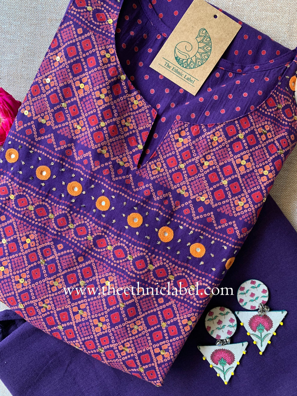 "Raas" A Line Kurta with Pants (2pc)