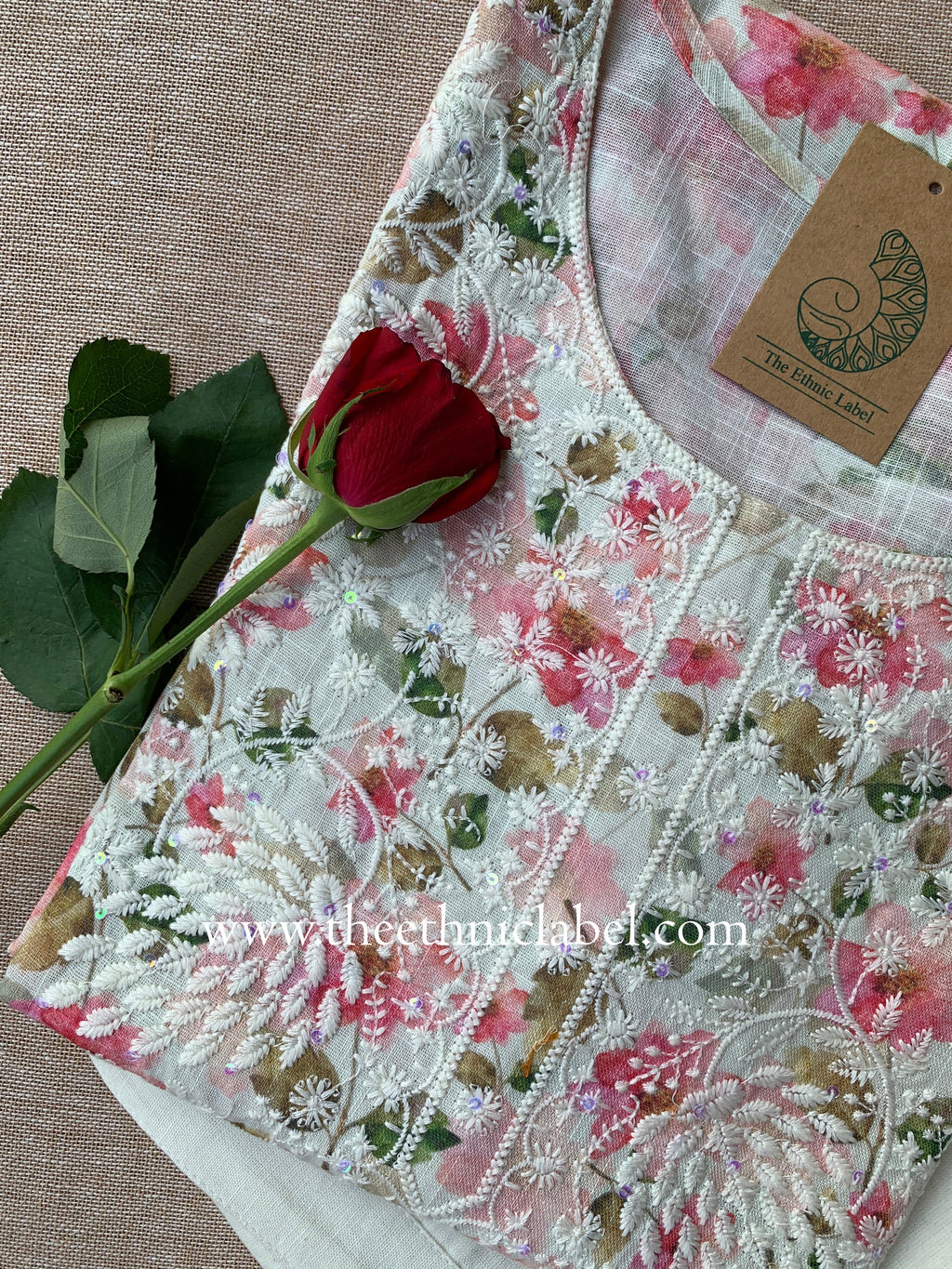 "Shaamil" Chikankari Kurta with Pants (2pc)
