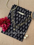 "Anaya" Hand Embroidered Block Printed Cotton kurta