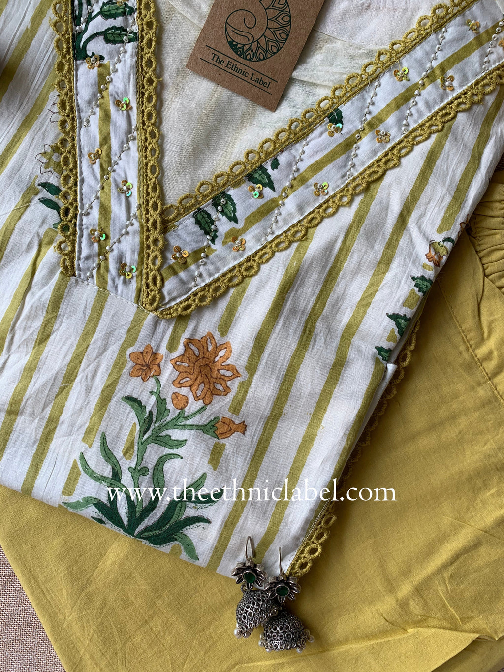 "Mehram" Cotton Kurta Set(3pc)