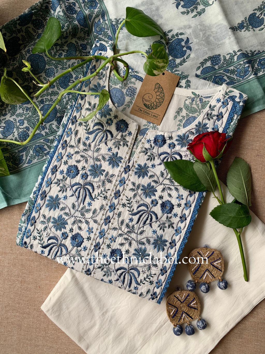 "Saral" Cotton Kurta Set(3pc)
