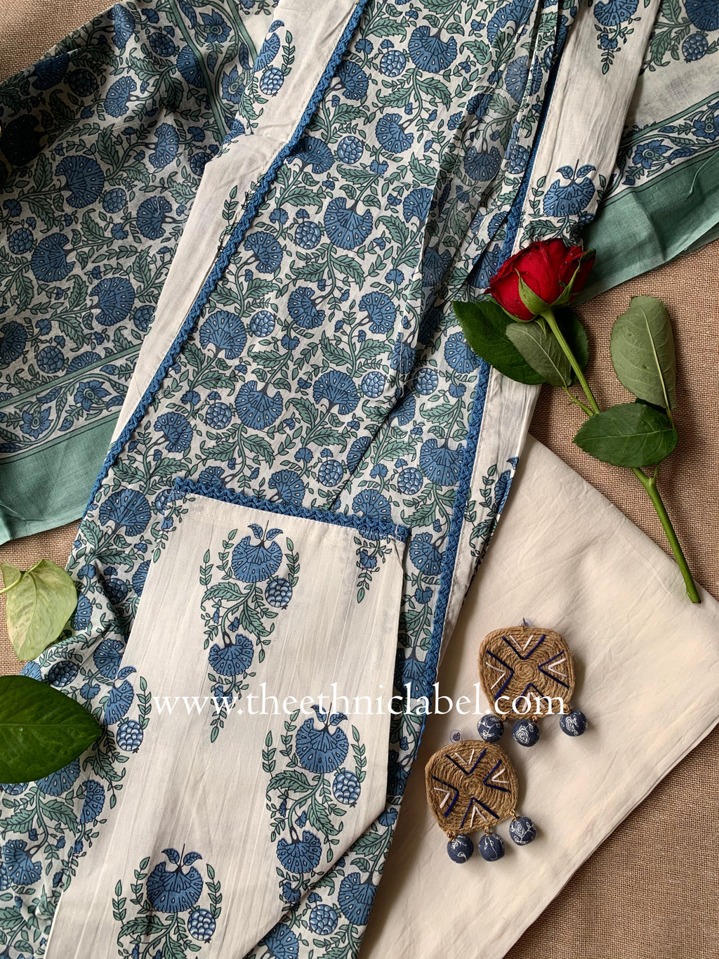"Saral" Cotton Kurta Set(3pc)