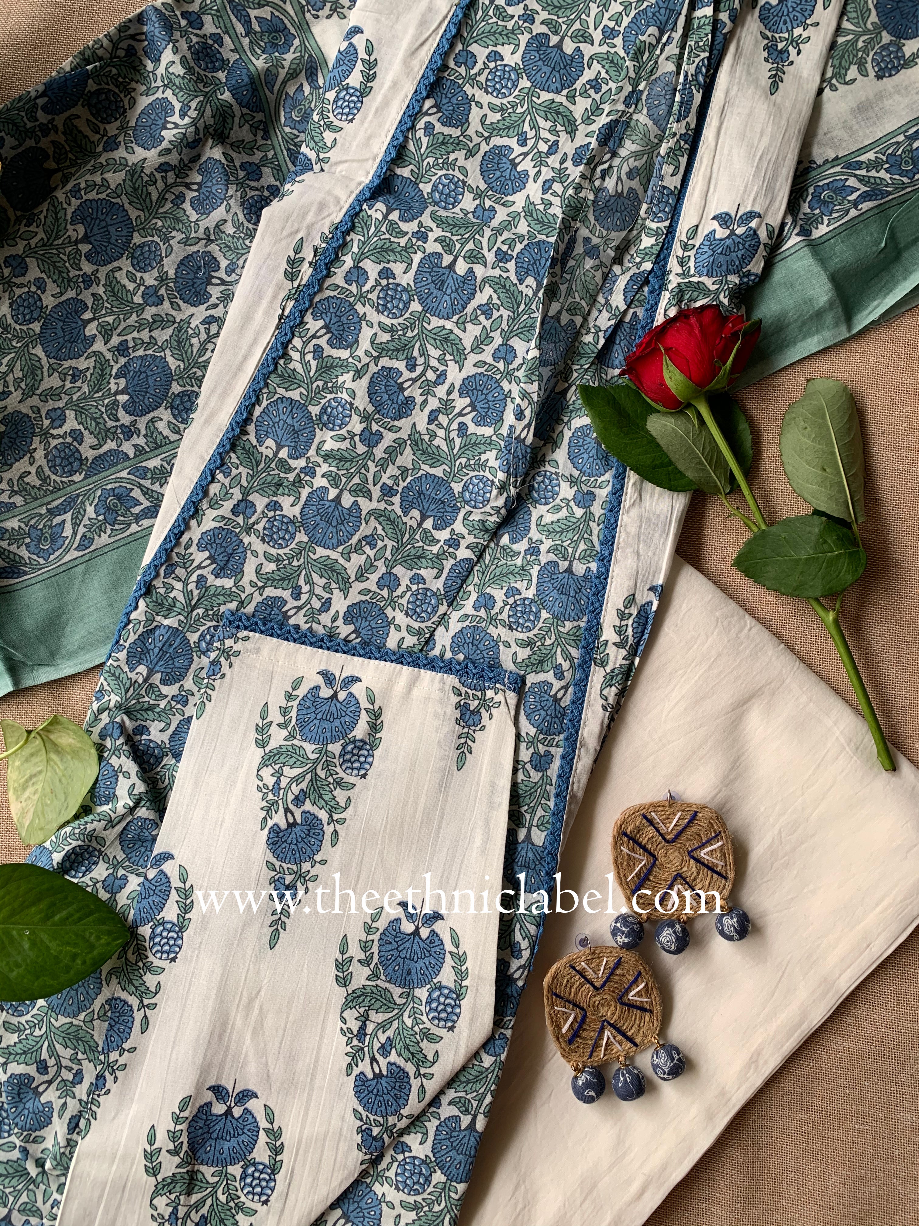 "Saral" Cotton Kurta Set(3pc)