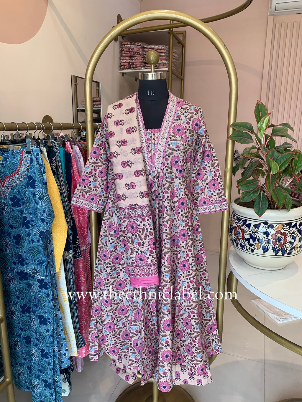 "Virika" Cotton Kurta Set(3pc)