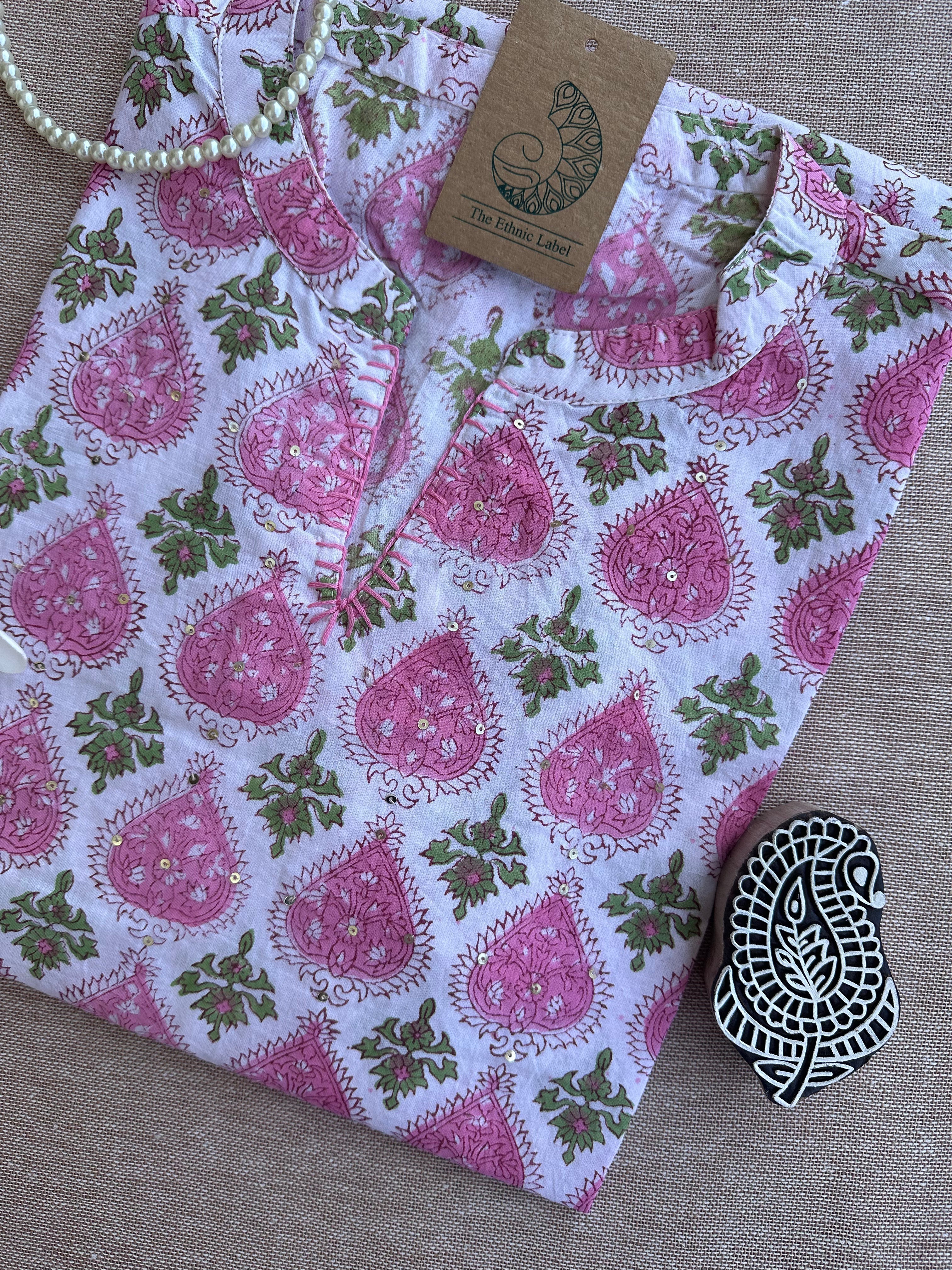 Short Kurti "Suhana" Bagru Cotton