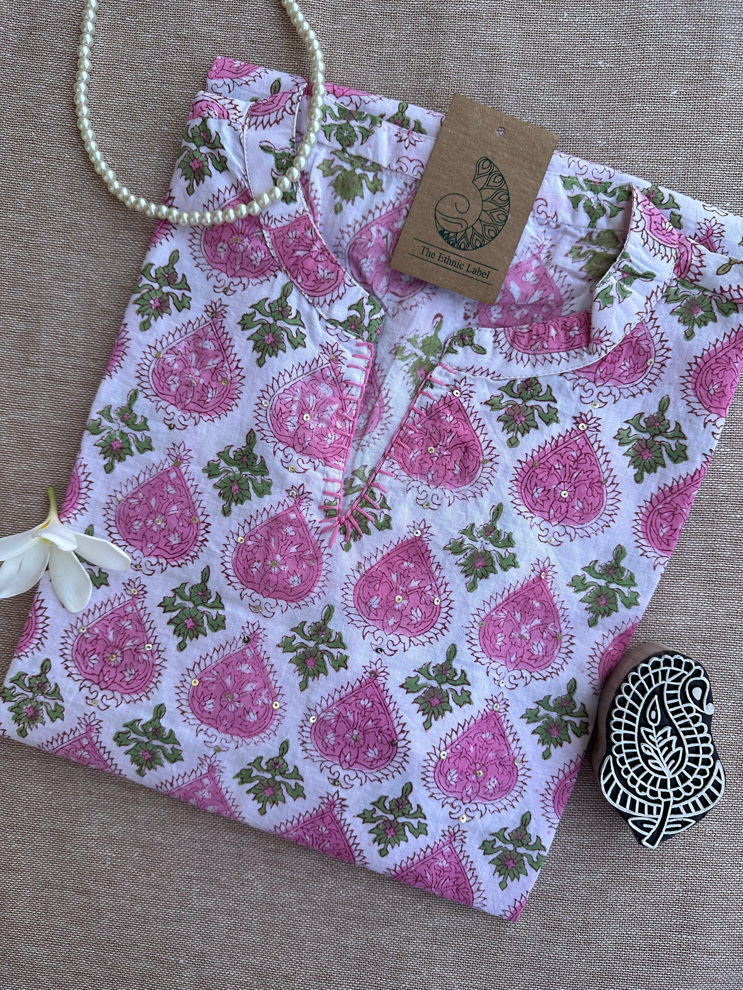 Short Kurti "Suhana" Bagru Cotton