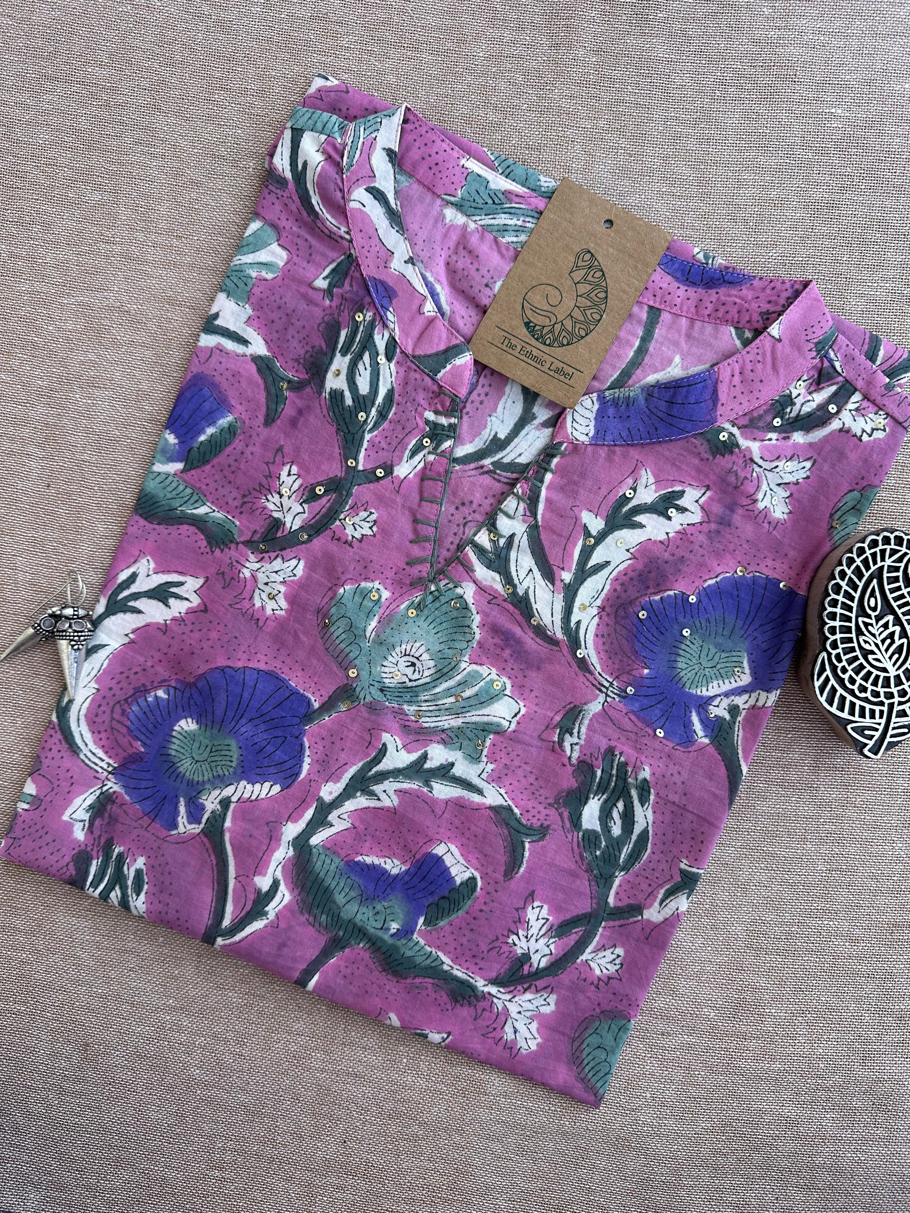 Short Kurti "Tamanna" Bagru Cotton