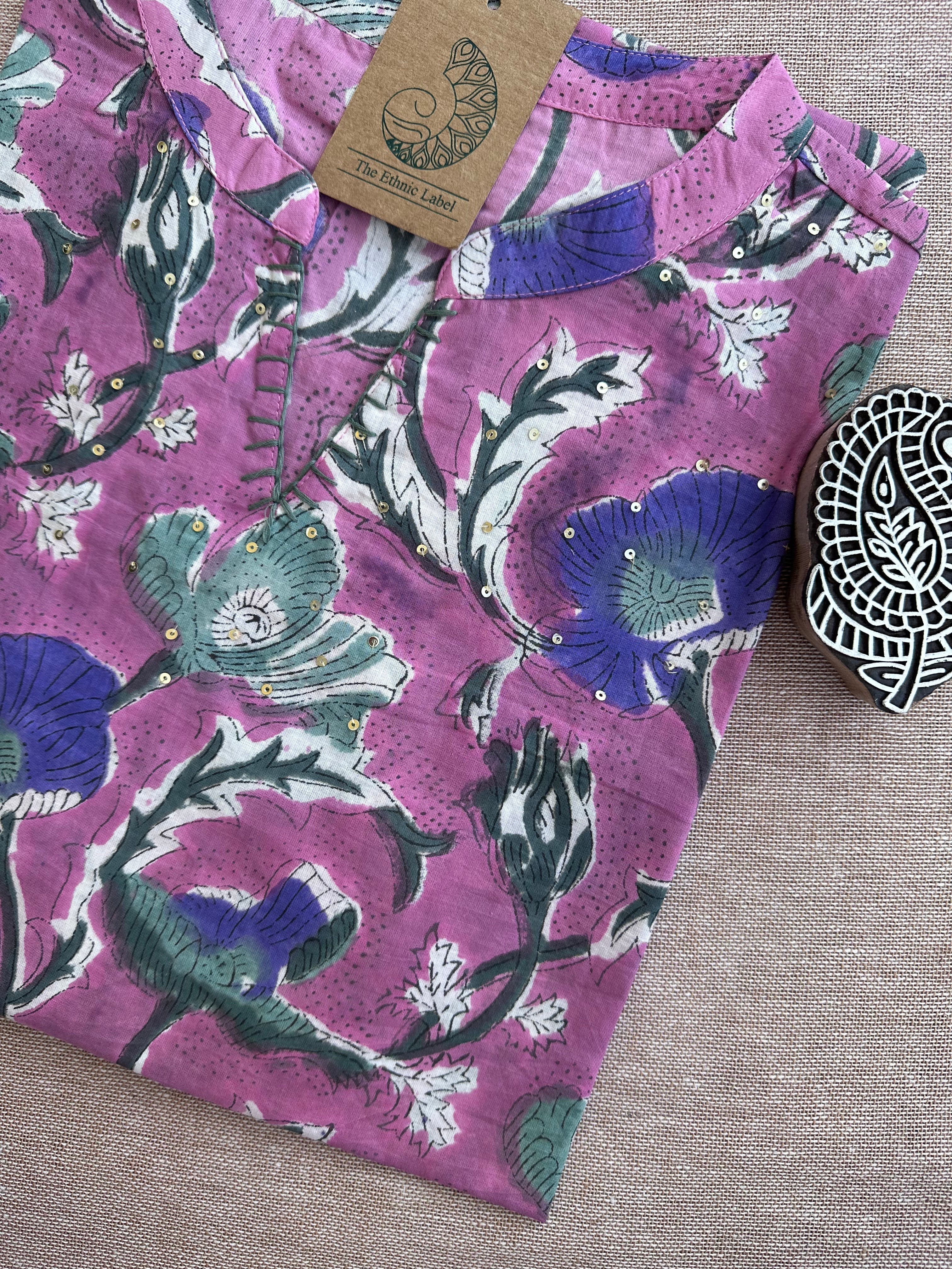 Short Kurti "Tamanna" Bagru Cotton