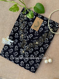 "Udita" Hand Embroidered Block Printed Cotton kurta