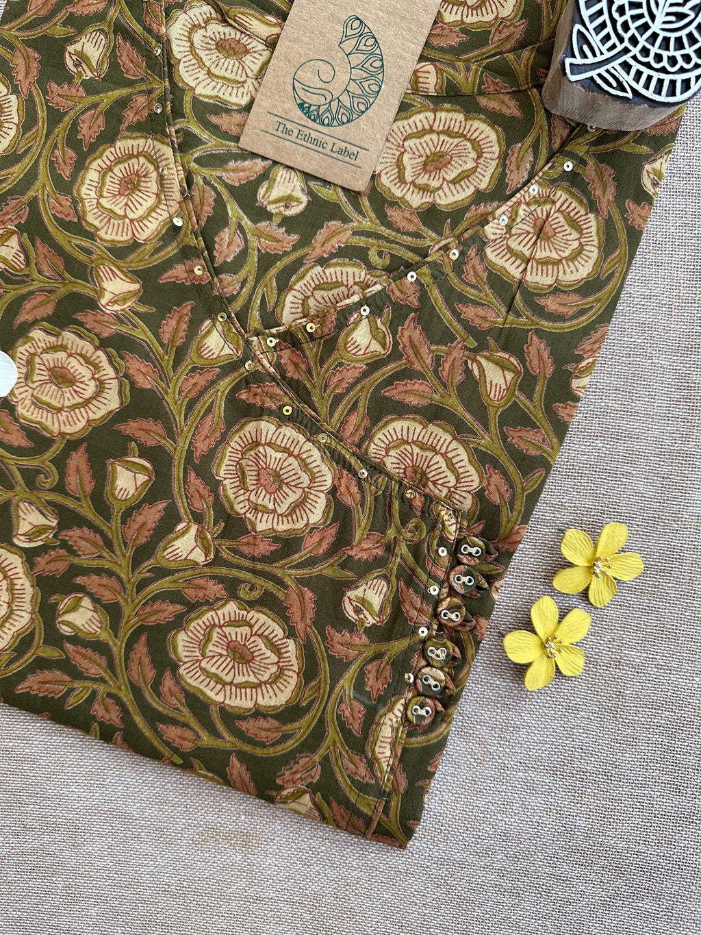 Hayat Hand Block Printed Cotton Kurta